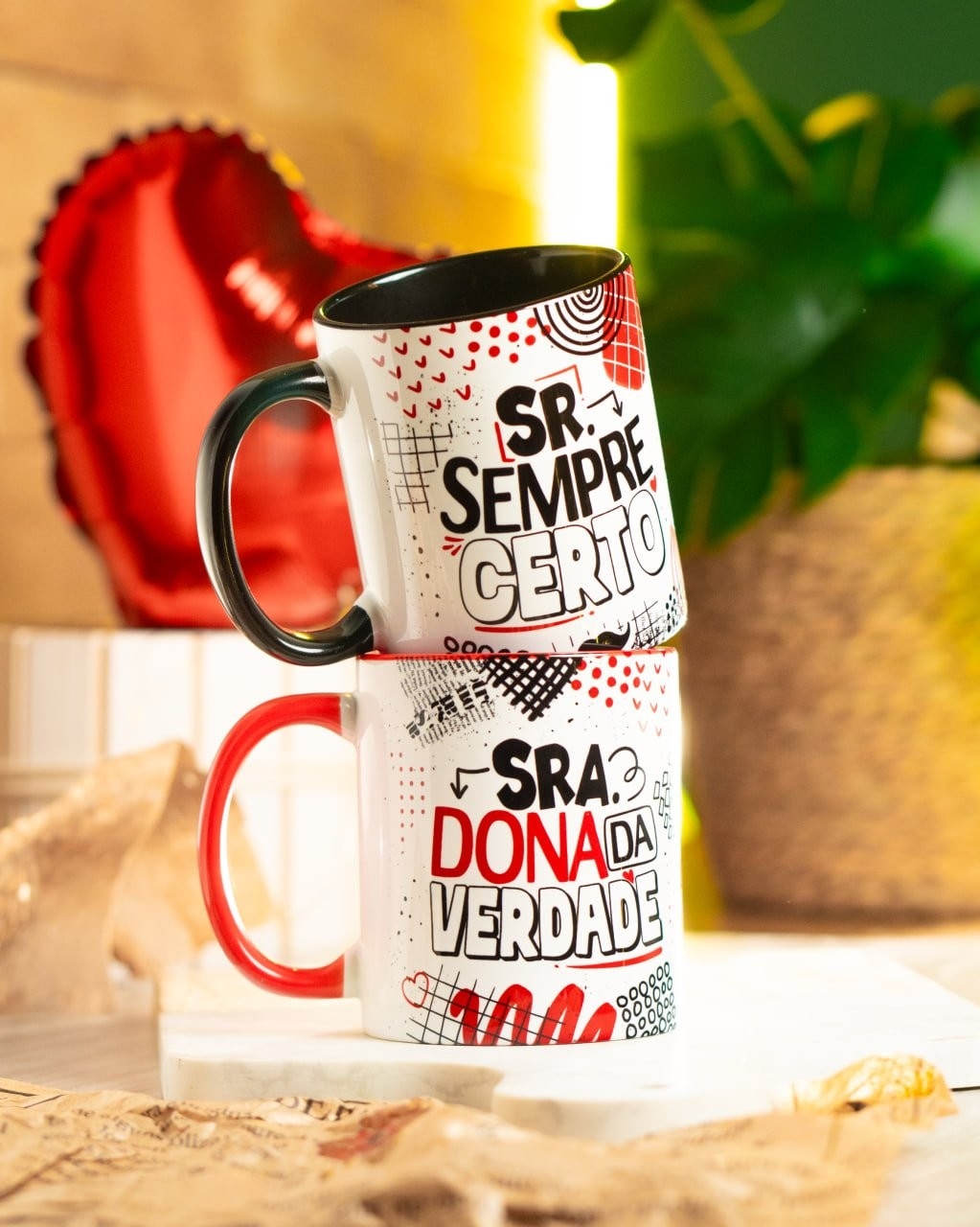 Coleção Nosso Jeito Canecas Namorados