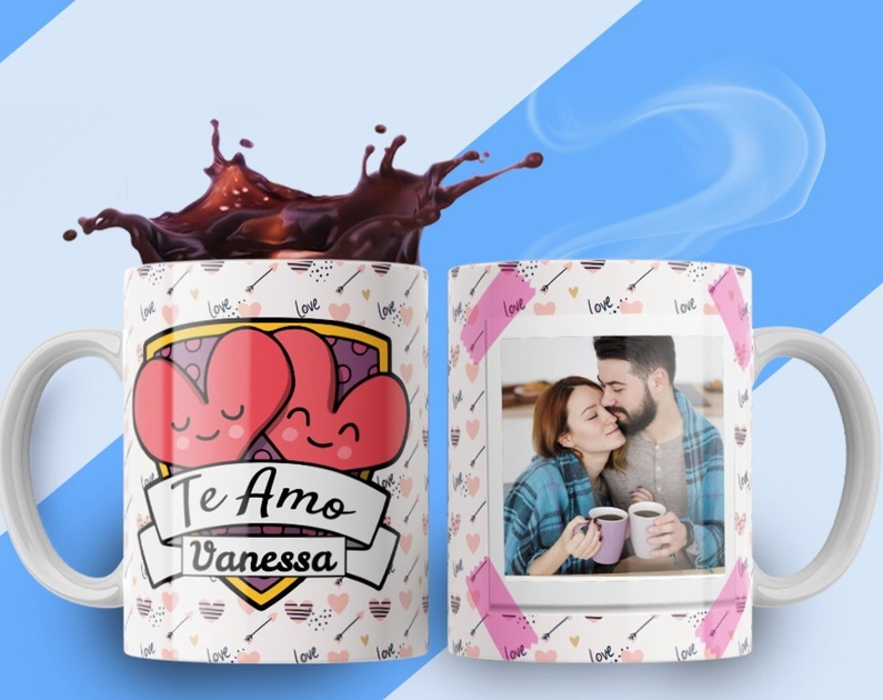 CANECA NAMORADOS CASAL HEROIS