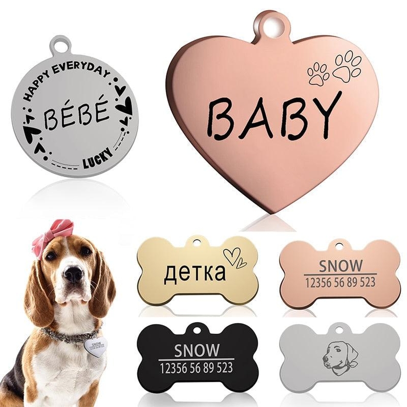 Tag de Identifica&ccedil;&atilde;o Personalizada para Pets-Miau Auau Pets