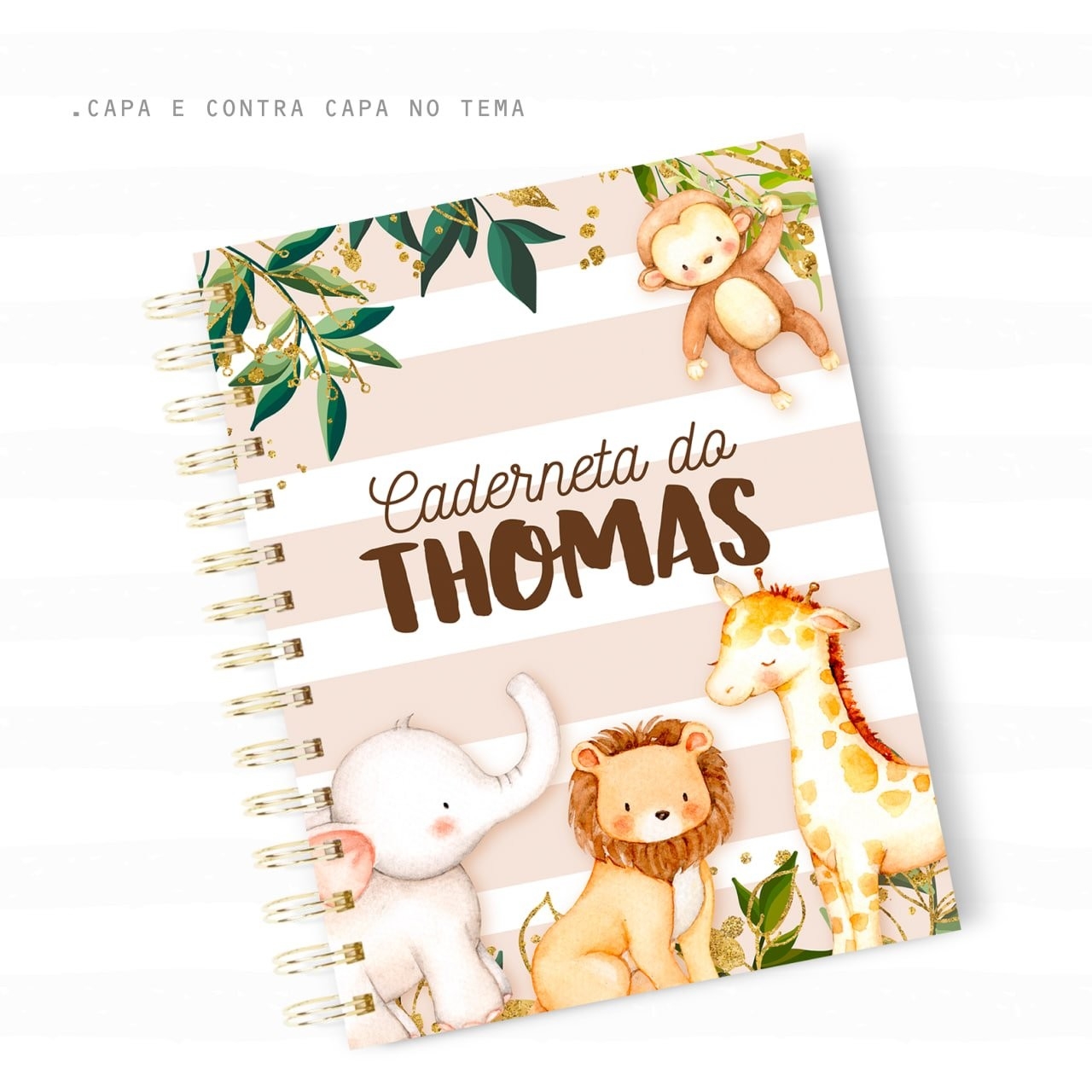 Capas Cadernetas Safari - SOMENTE CAPAS