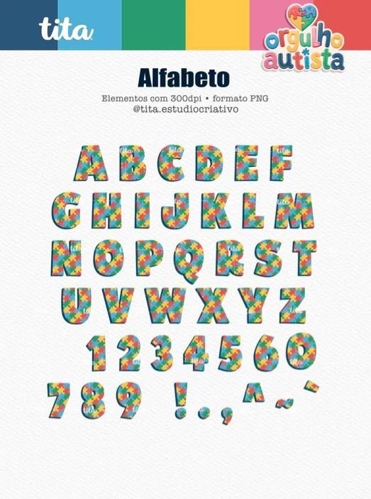 ORGULHO AUTISTA – COMBO DE ILUSTRAÇÕES E PAPÉIS