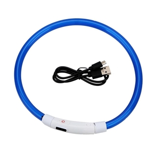 Coleira para C&atilde;es e Gatos LED Recarreg&aacute;vel-Miau Auau Pets