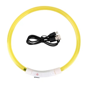 Coleira para C&atilde;es e Gatos LED Recarreg&aacute;vel-Miau Auau Pets