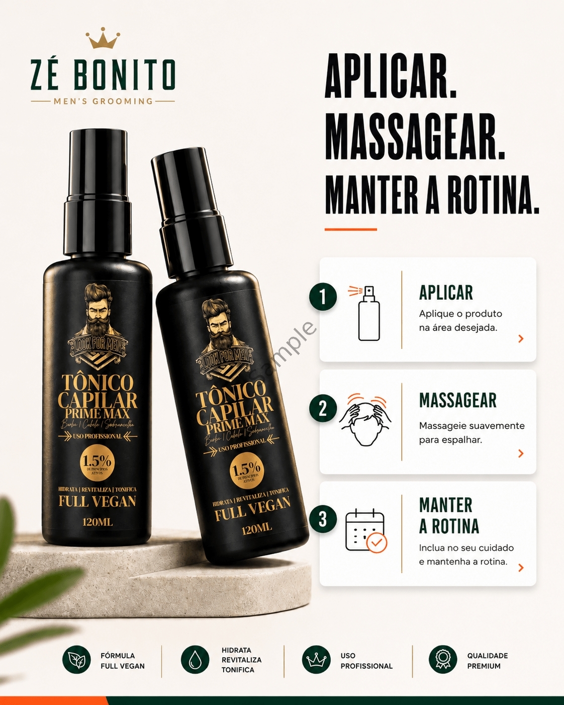 Modo de uso do Barba Pro do Zé