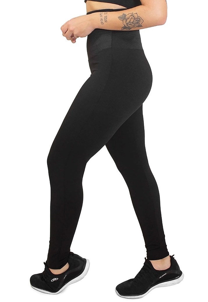 Calça Legging Lisa com Cinta Modeladora Embutida Fit4Life