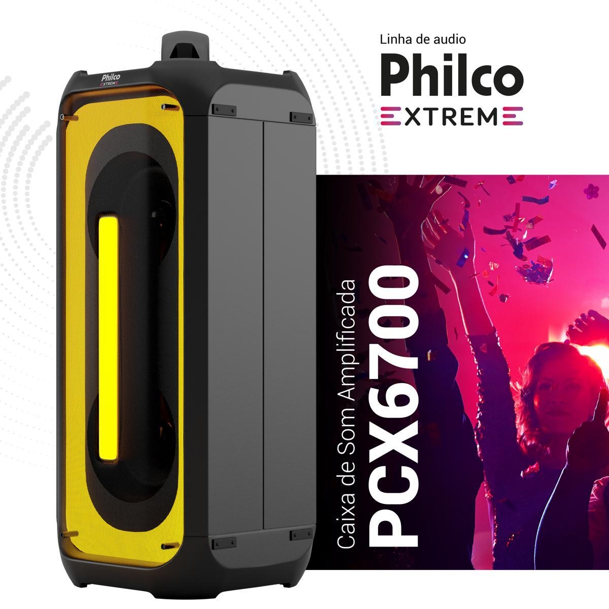 Caixa de Som Philco Extreme Ex Bass 650W PCX6700 - Bivolt