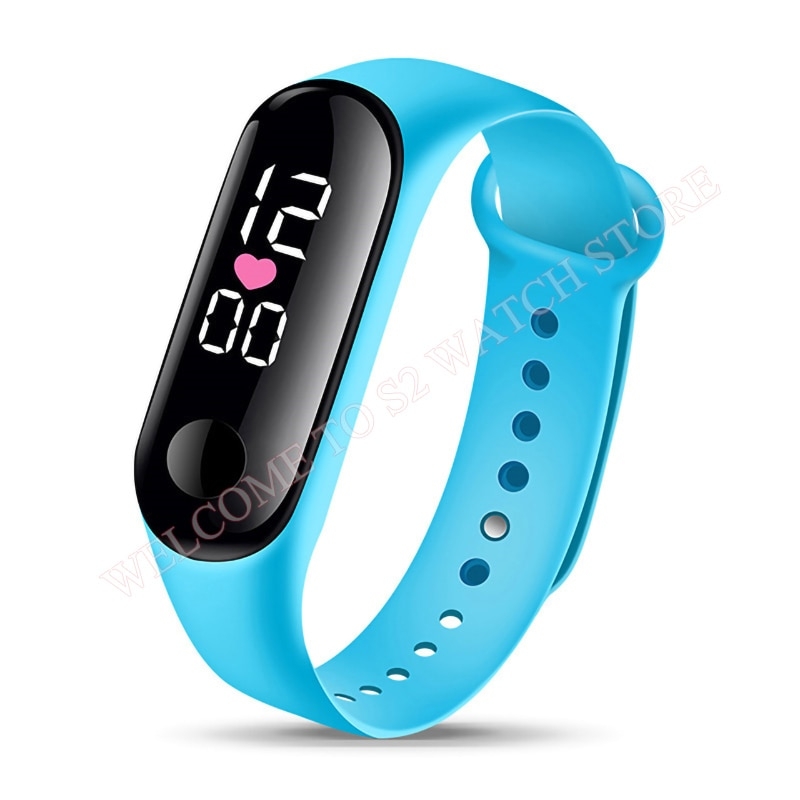 Relógio Digital Esportivo Bracelete Led Azul Sky - Compre Agora