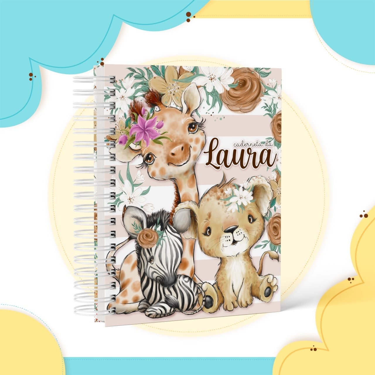Capas Cadernetas Safari - SOMENTE CAPAS