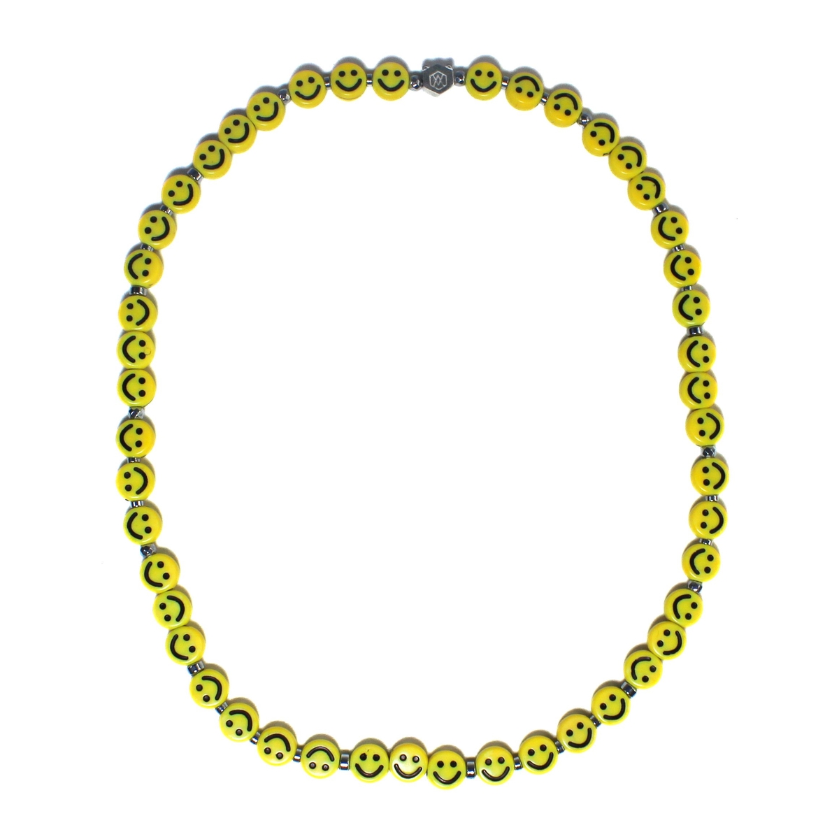 Colar De Pedra Sem Pingente - Choker Happy Face Médio
