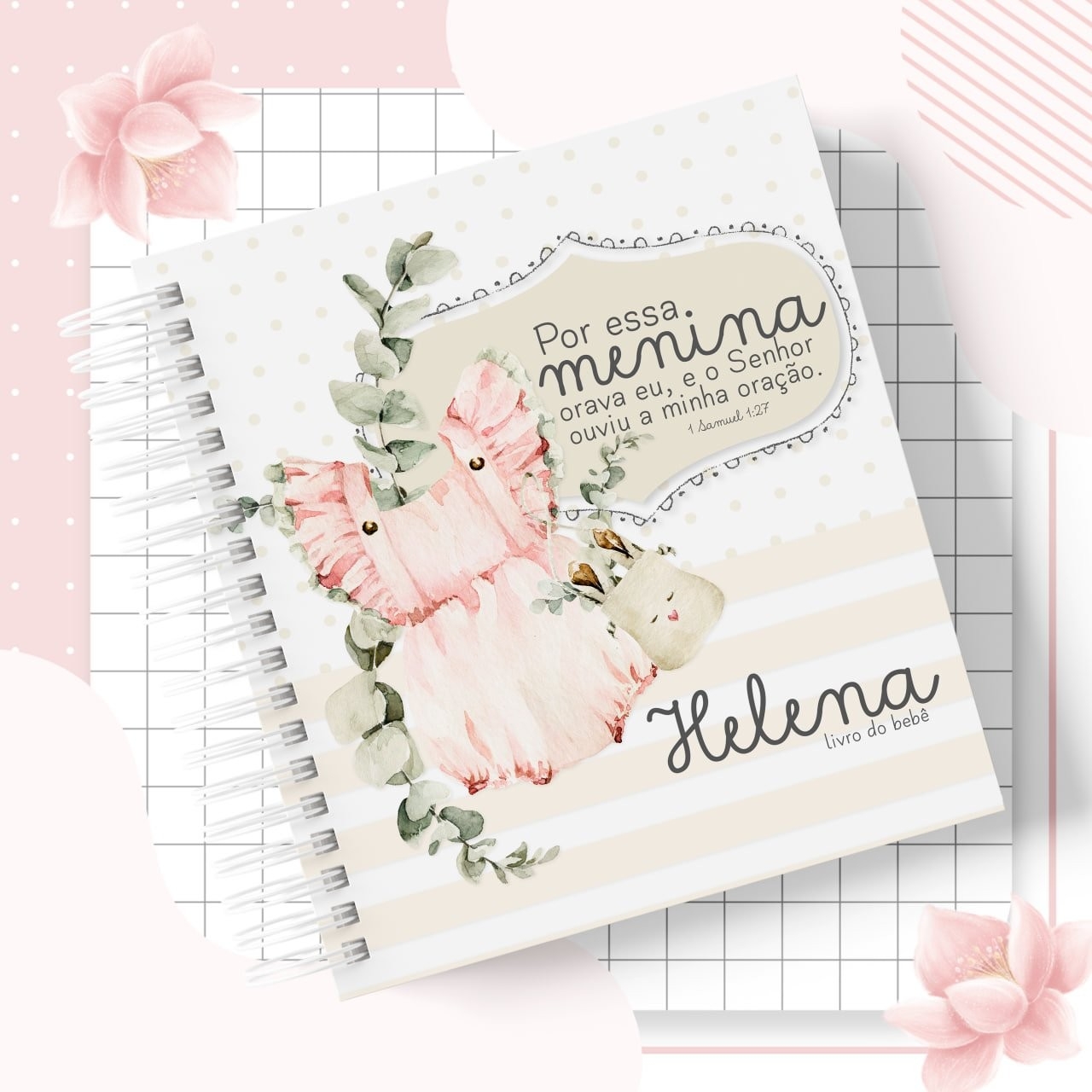 Caderneta e Livro do Bebe POR ESSA MENINA ORAVA EU