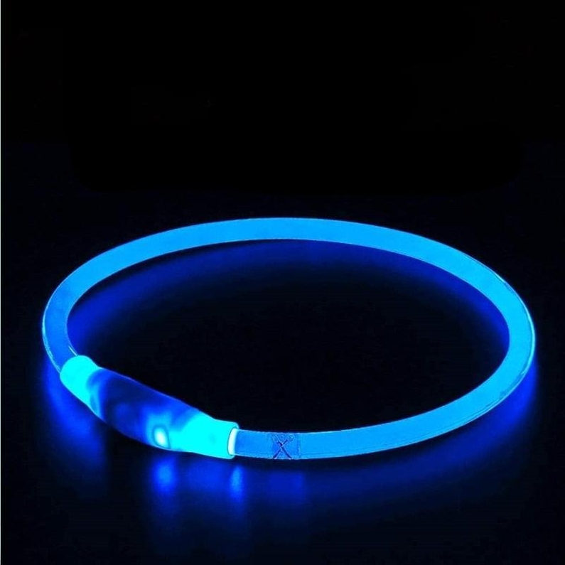 Coleira para C&atilde;es e Gatos LED Recarreg&aacute;vel-Miau Auau Pets