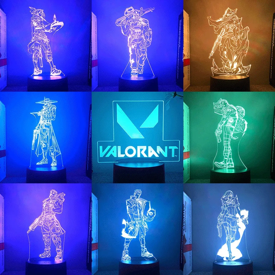 Luminária Valorant Personagens