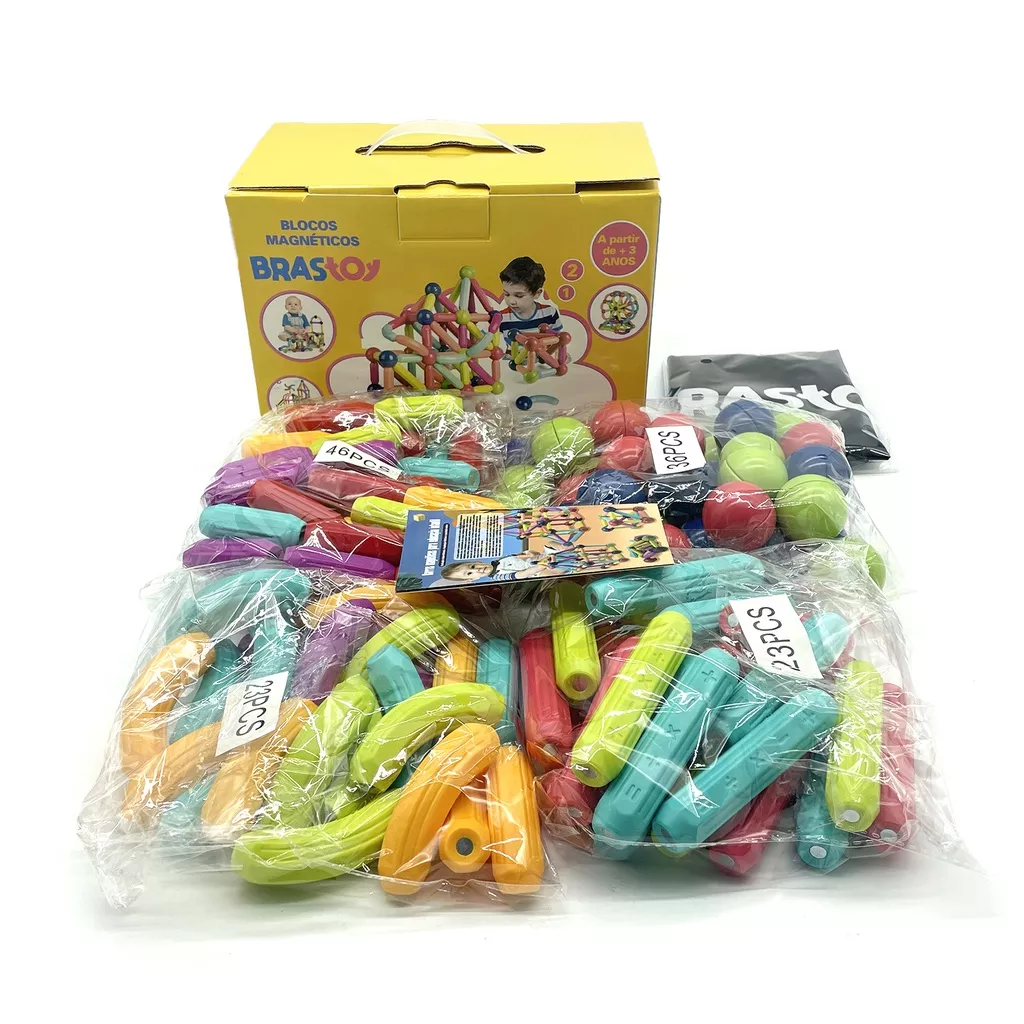 Blocos Educativos De Montar 1000 Peças Brinquedos Didatico Pedagogico  Infantil - Colorido