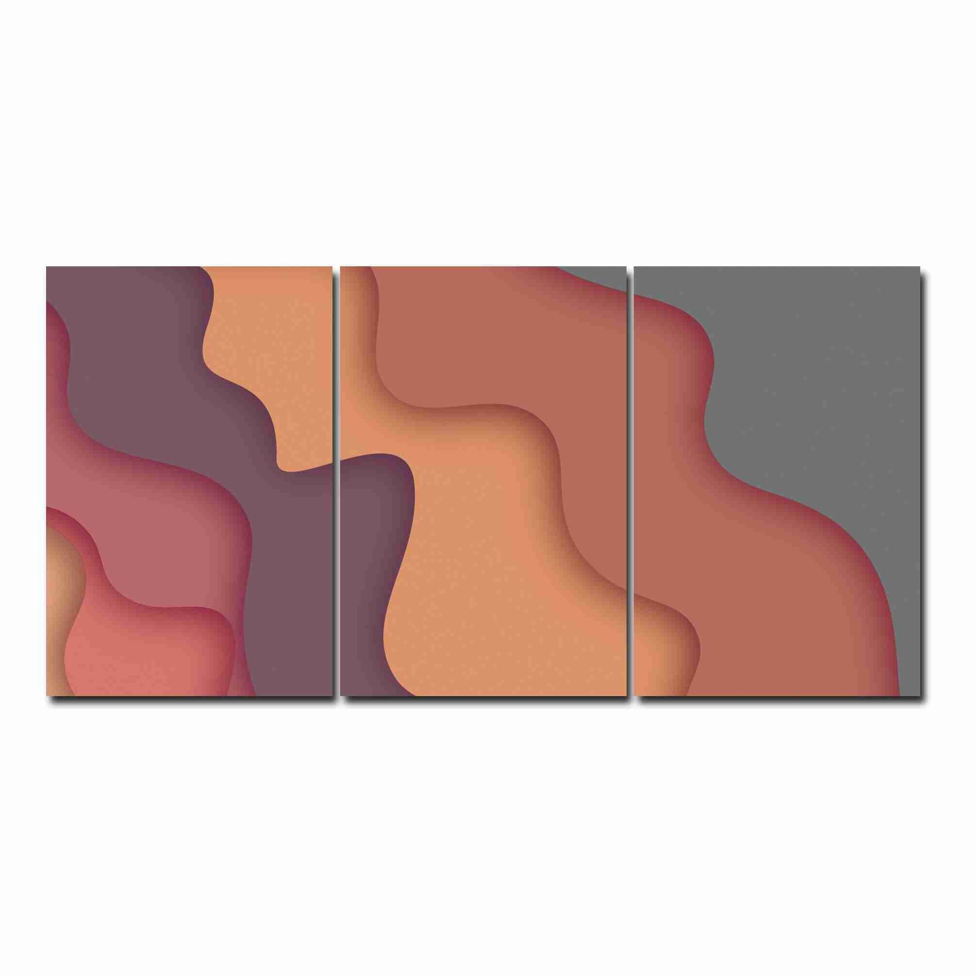 Quadro Decorativo Abstrato Ondas