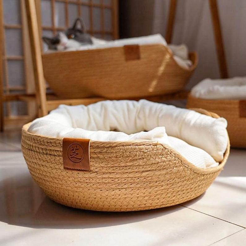 Cama para C&atilde;es e Gatos Estilo Cesto-Miau Auau Pets
