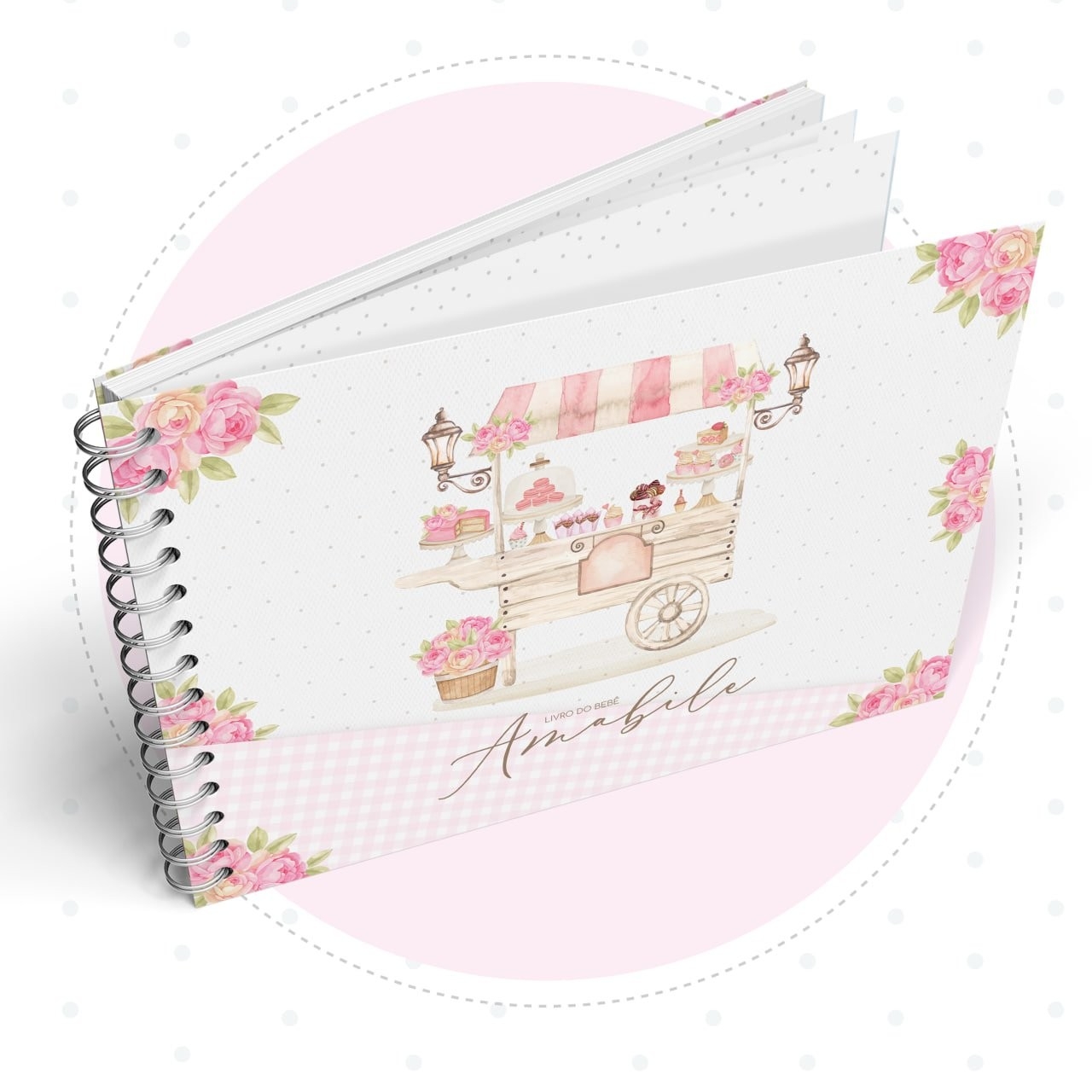 Caderneta com Livros do bebe Patisserie - Arquivo Digital