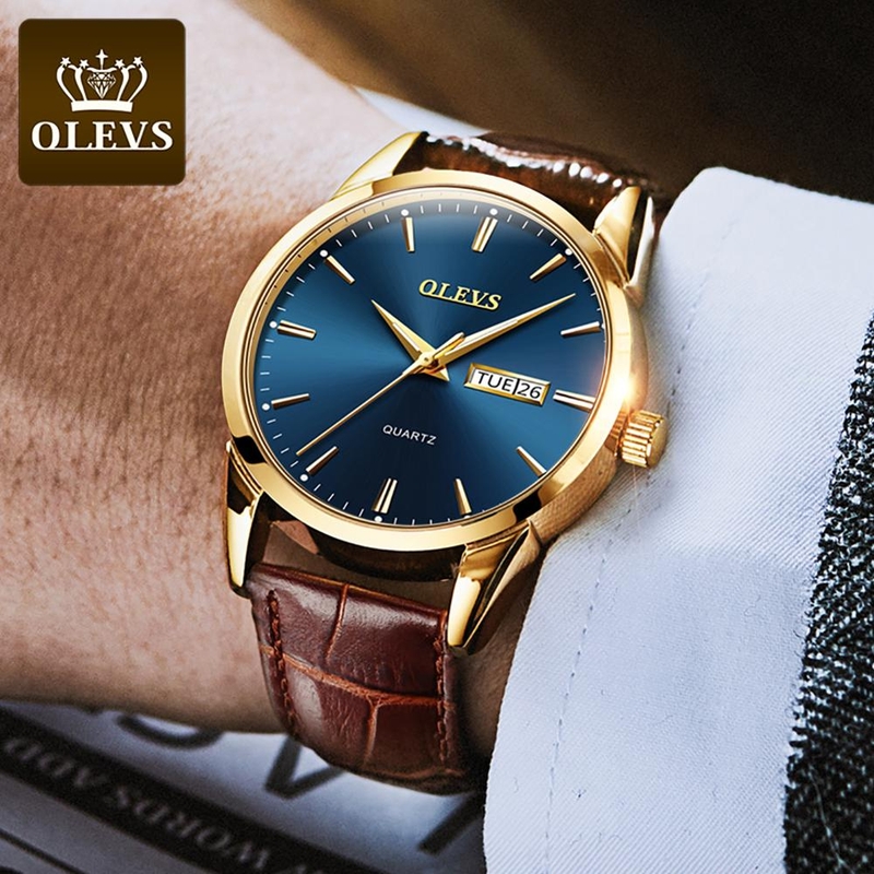 Relógio de Quartzo Luxo Olevs