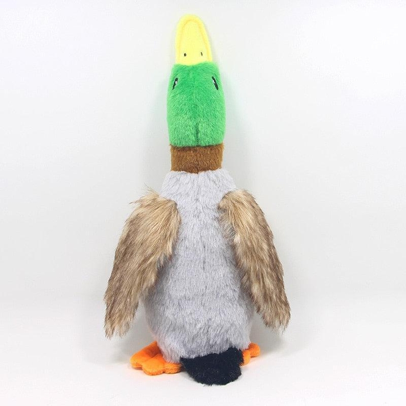 Brinquedo de Pel&uacute;cia Pato com Apito-Miau Auau Pets