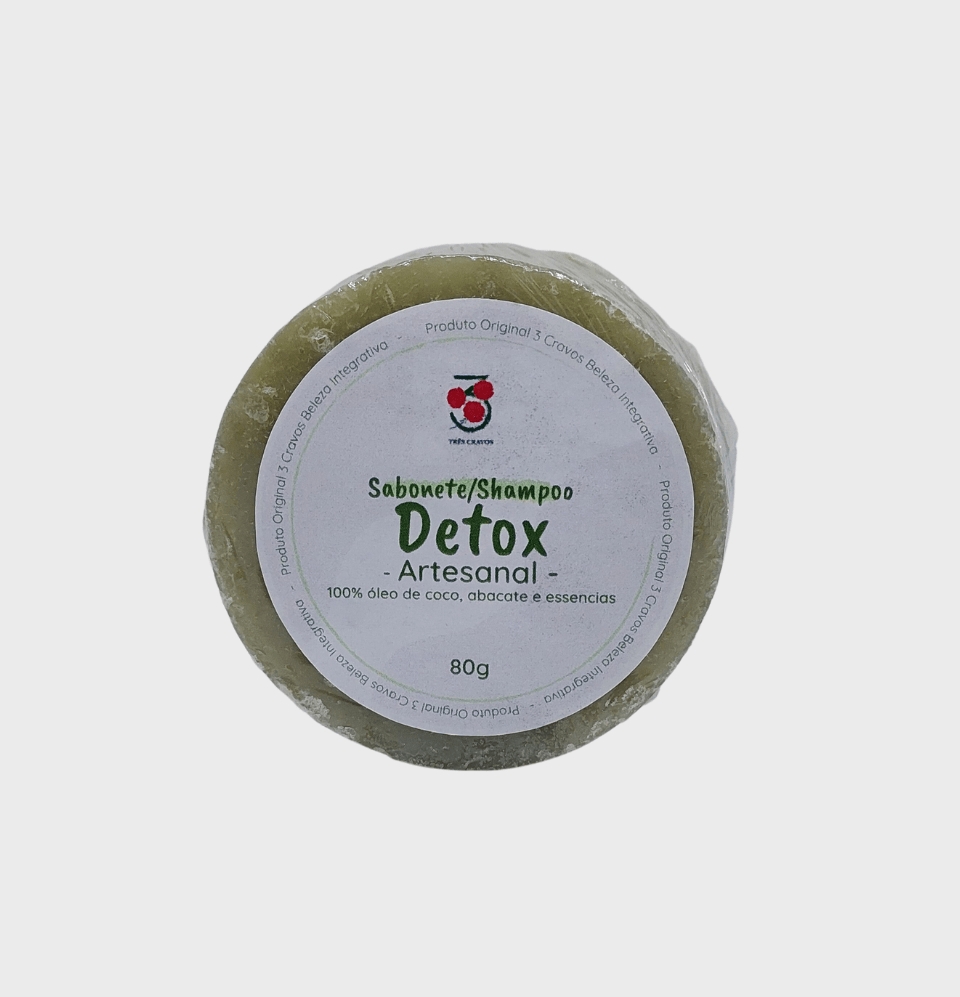 Sabonete/Shampoo Barra Detox Três Cravos 80gr