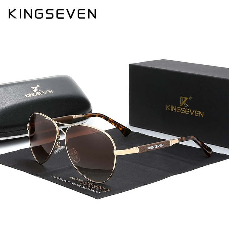 KINGSEVEN Aluminum Magnesium Men's Sunglasses Polarized Men