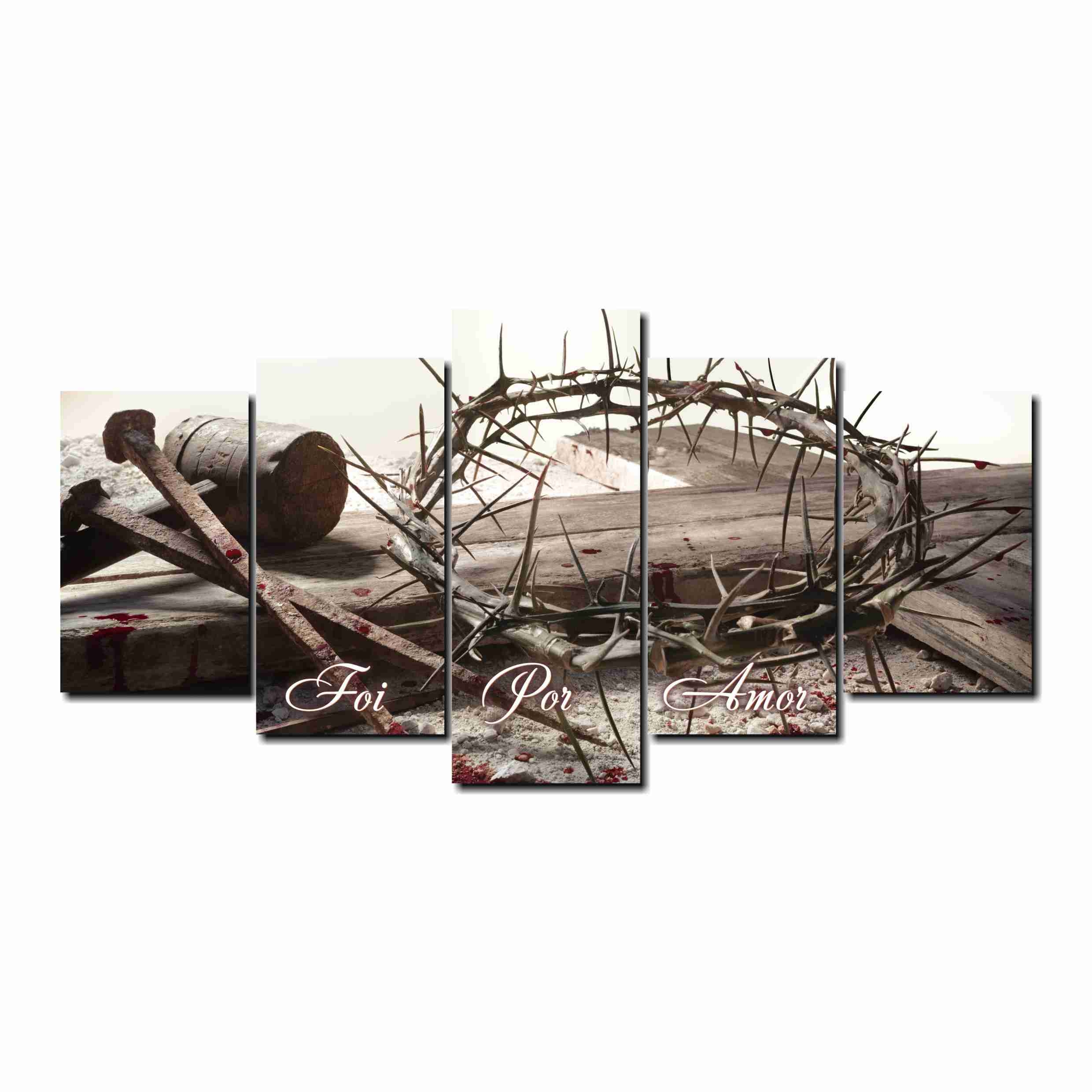 Quadro Decorativo Foi Por Amor Coroa de Espinho