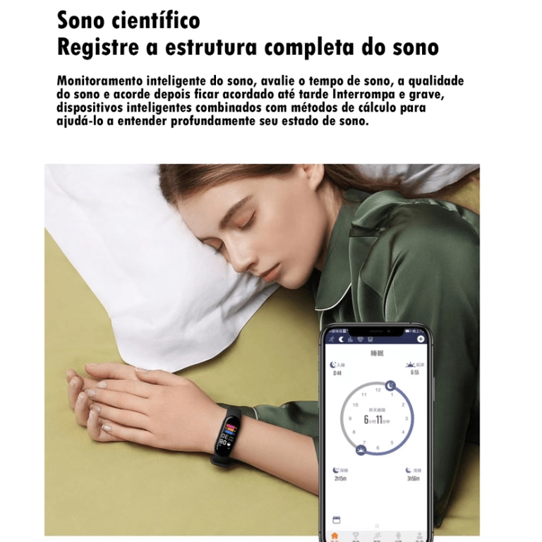 Relógio Smartband Preto - utiliza o aplicativo FitPro