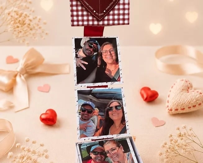 Caixa com Fotos – Dia dos Namorados