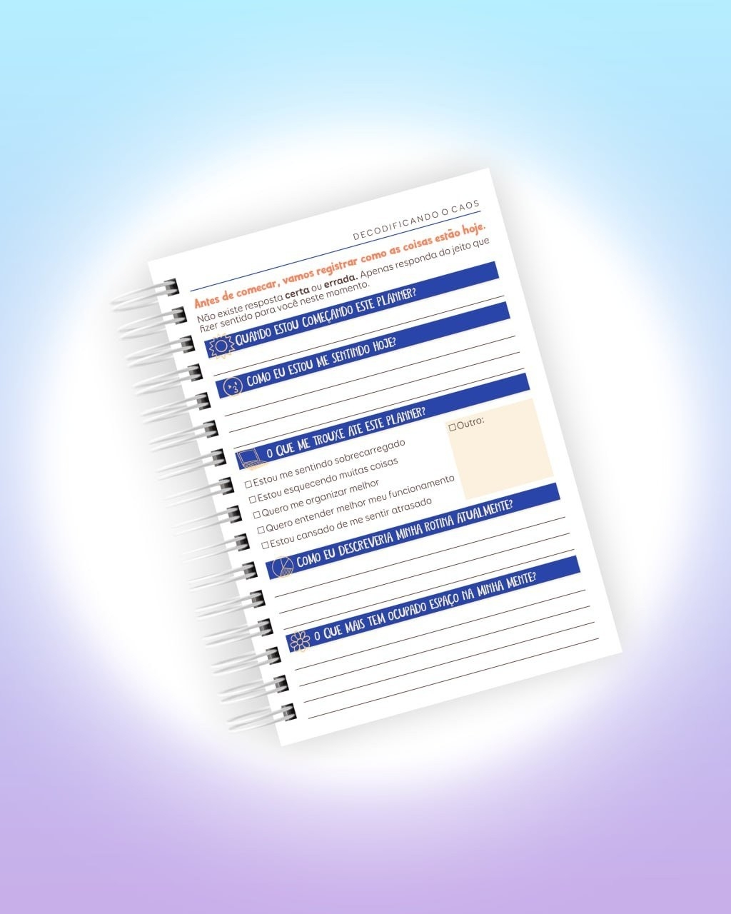 Arquivo Digital Planner de Sobrevivência para Cérebros Caóticos