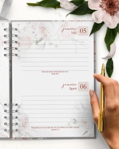 COMBO 10 AGENDAS 2027 E PERMANENTE COM E SEM VERSÍCULOS E HORÁRIOS