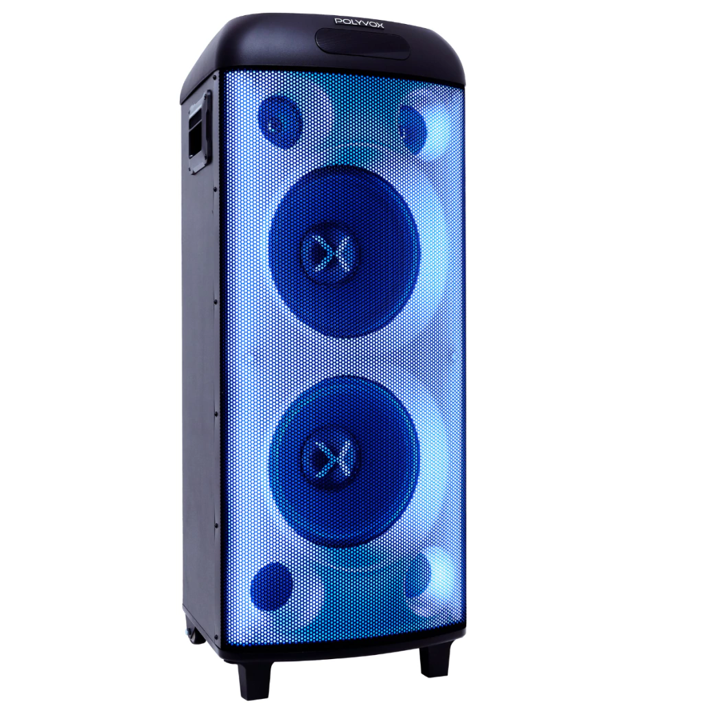 Caixa de Som Amplificada Polyvox Torre XT-990 TWS Bluetooth Full LED 2000W