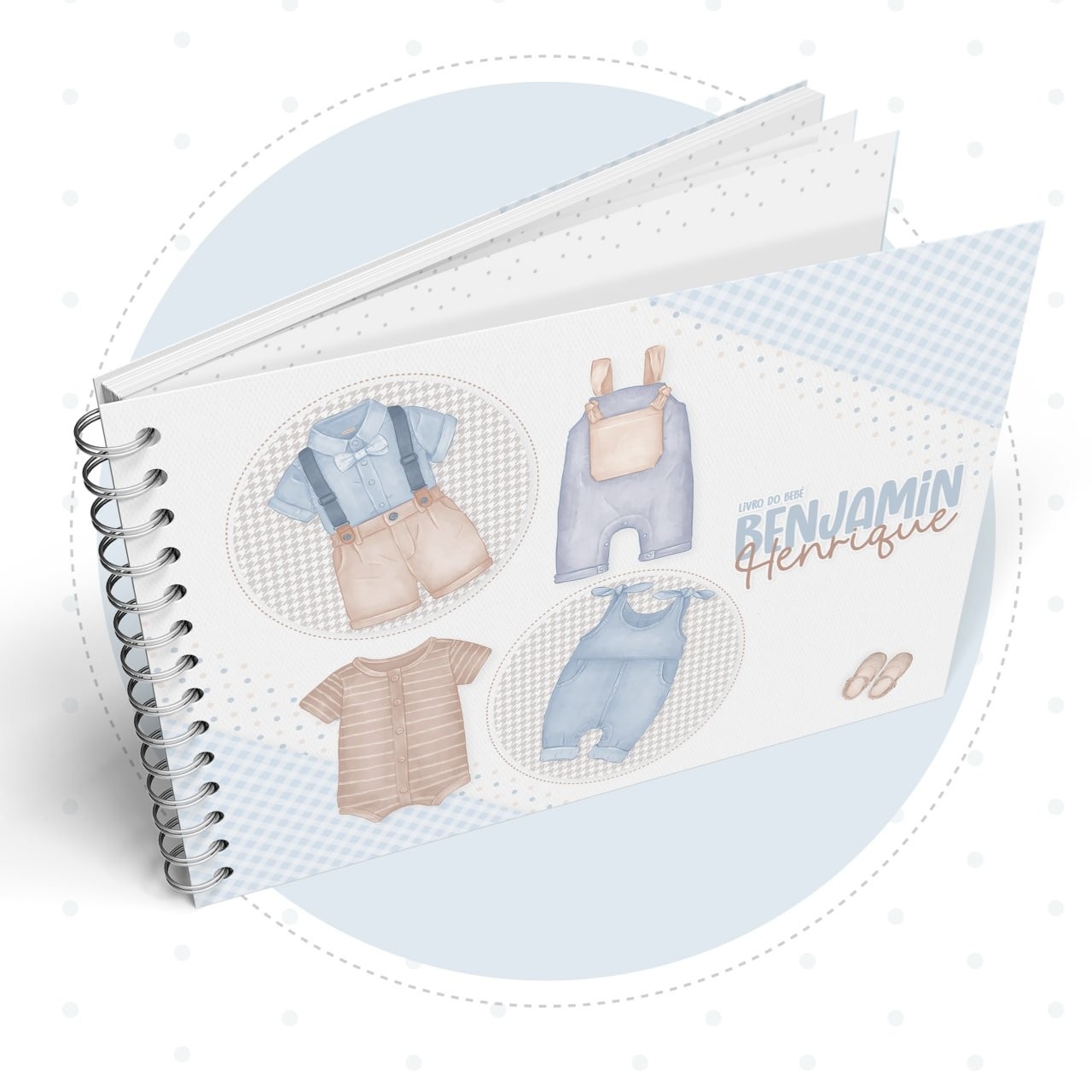 Livros do bebe com Caderneta Baby boy - Arquivo Digital