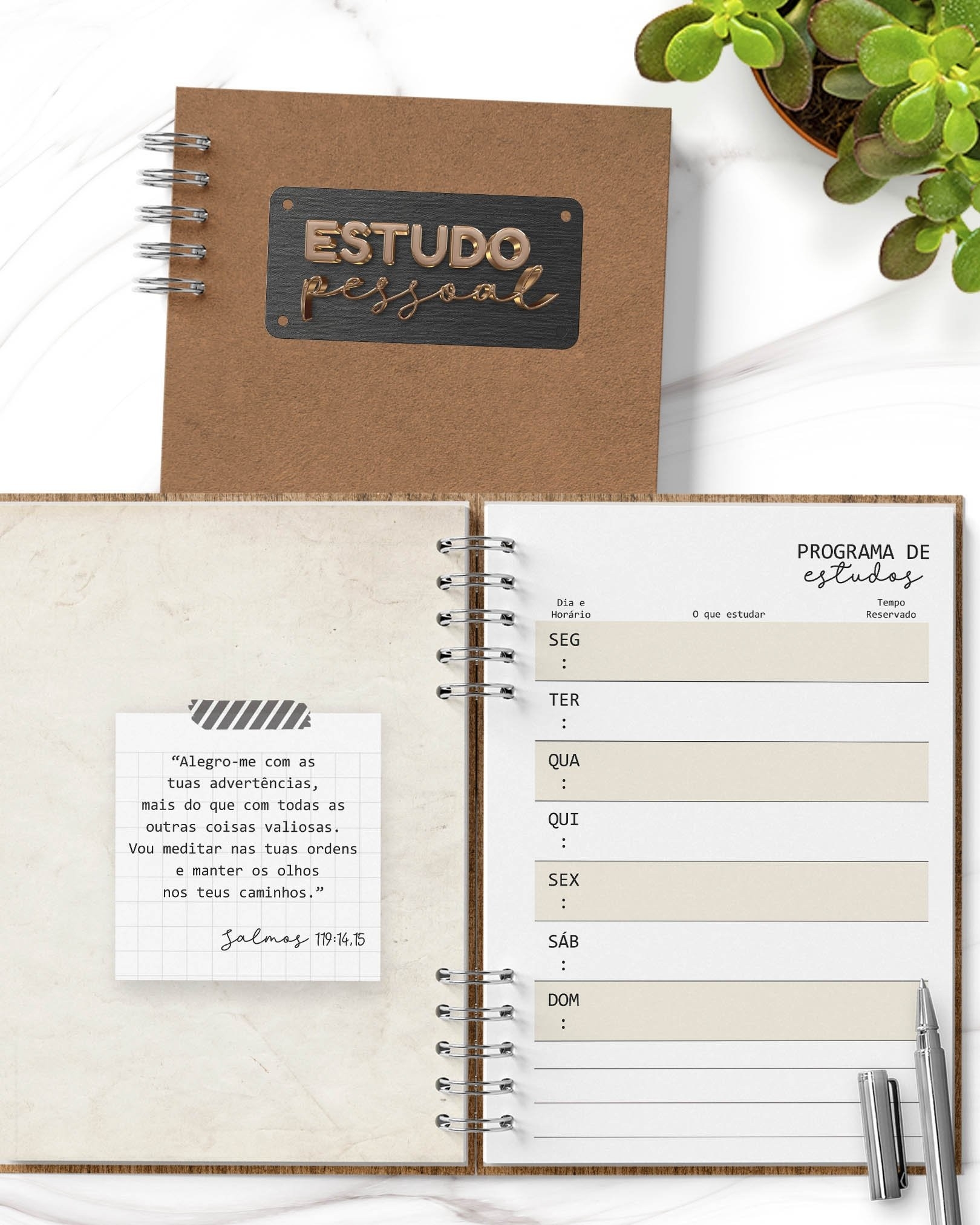 Arquivo Caderno Estudo Pessoal JW Masculino