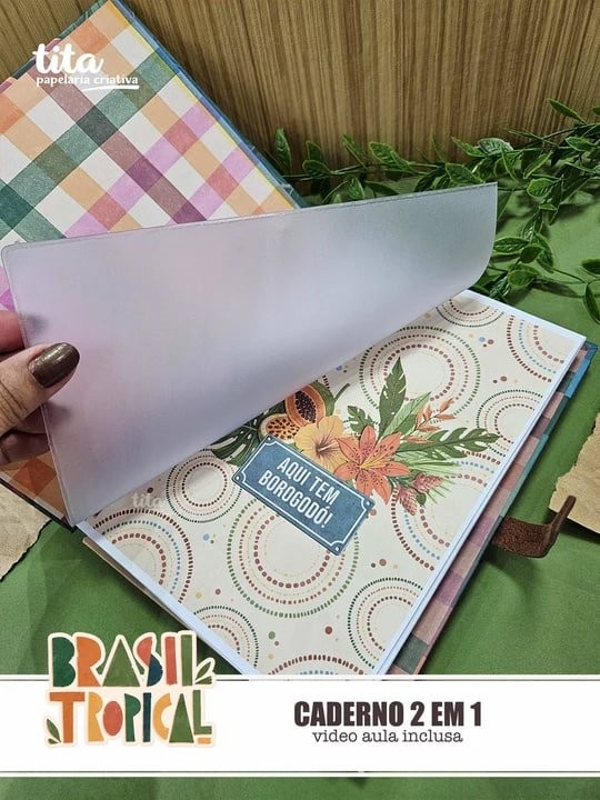 Brasil Tropical – Kit Encadernação Especial + Video Aulas Aulas Polly