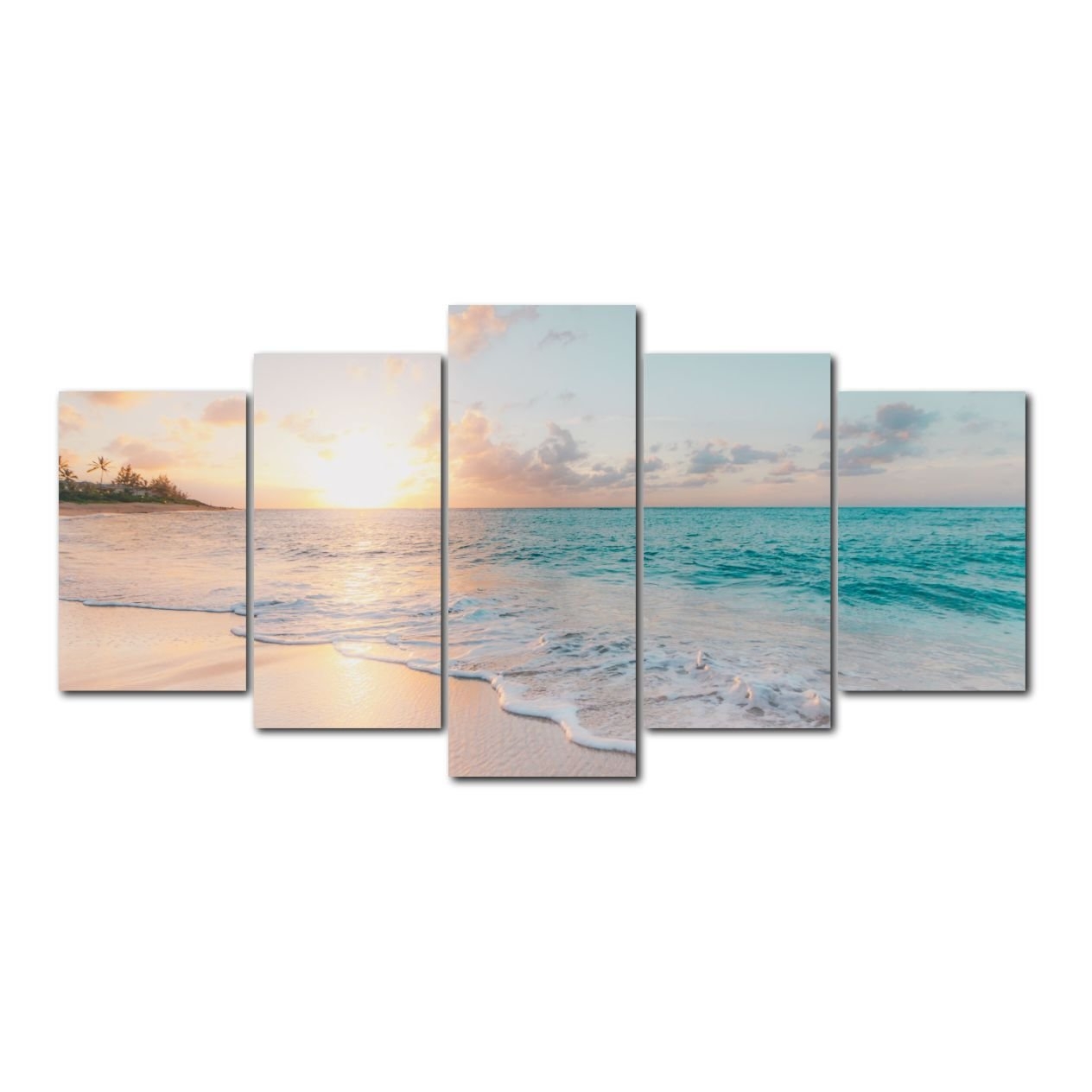 Quadro Decorativo Paisagem Mar Por do Sol