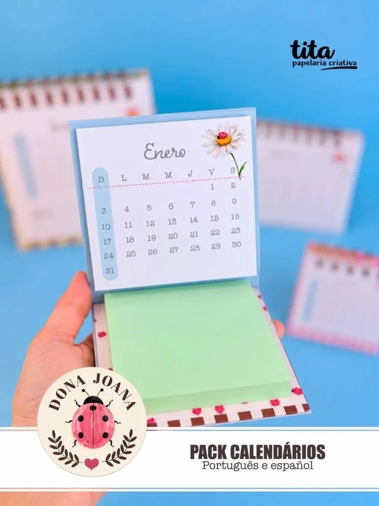 Dona Joana – Pack Calendários 2027 – português e español + Vídeo aula