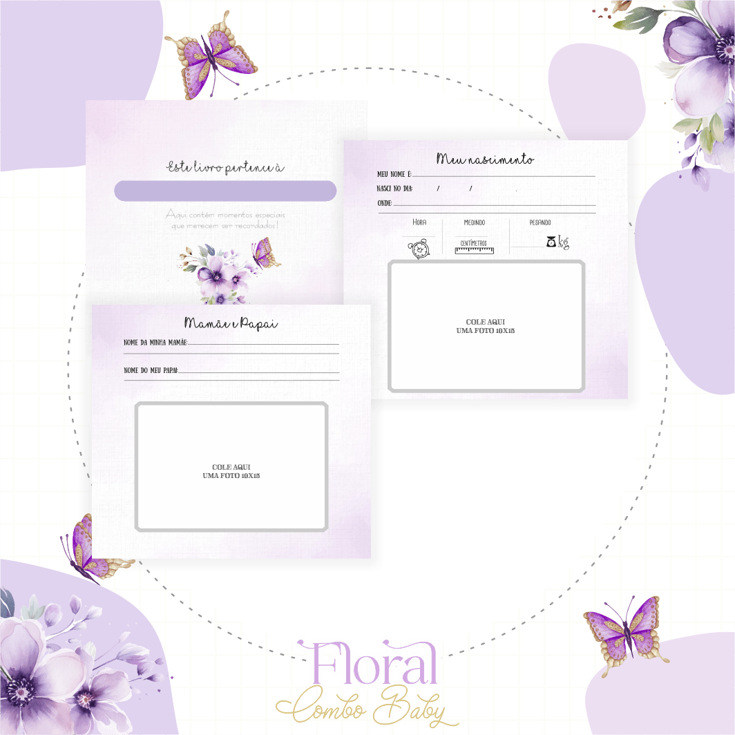 Letra Floral – Kit Maternidade