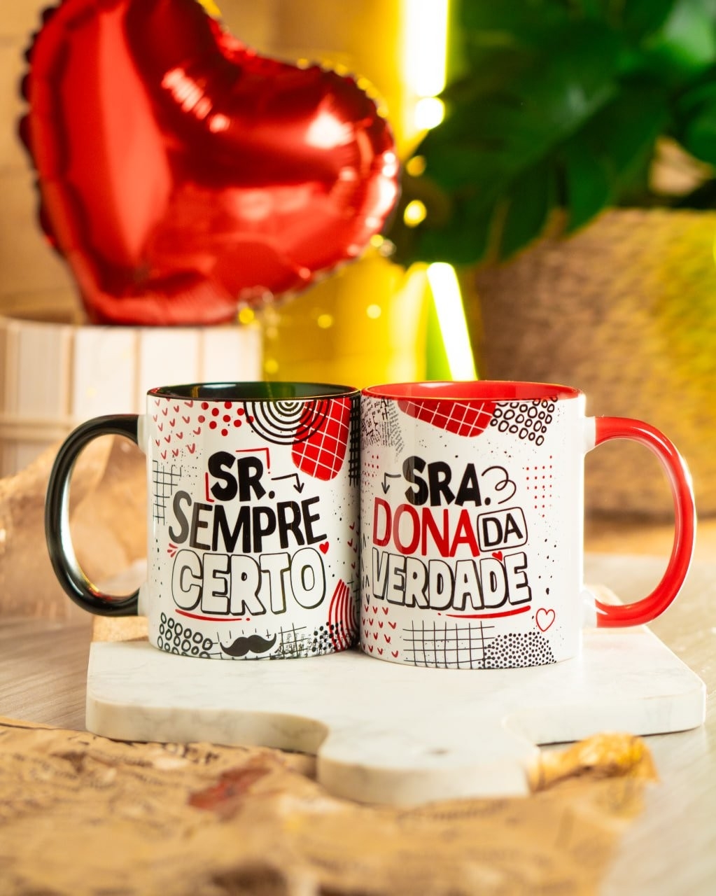 Coleção Nosso Jeito Canecas Namorados