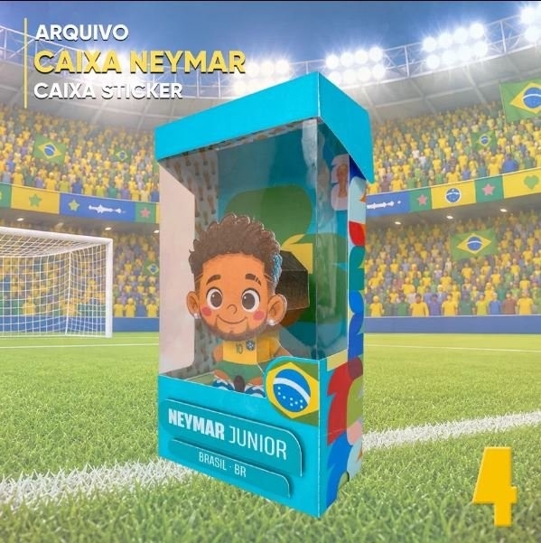 Caixas Figurinhas 3D Craques do Mundial