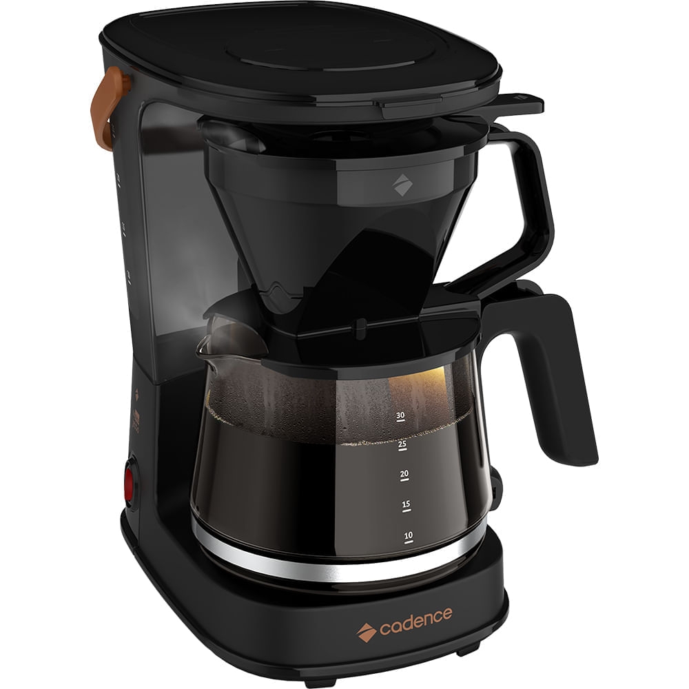 Cafeteira Elétrica Cadence Pour Over 2 em 1 30 Xicaras Preto