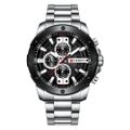Relógio CURREN Luxury 8336 Masculino Aço Inoxidável Prata