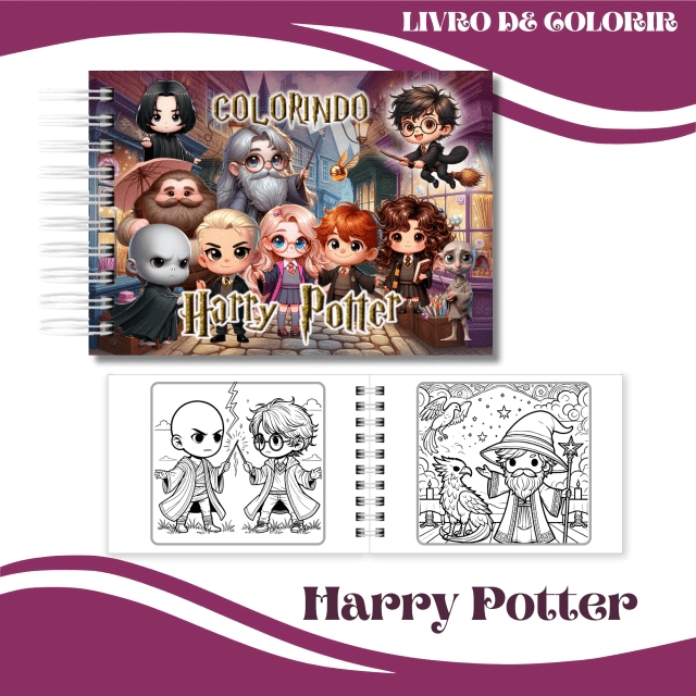 Arquivo digital Livro de Colorir Harry Potter