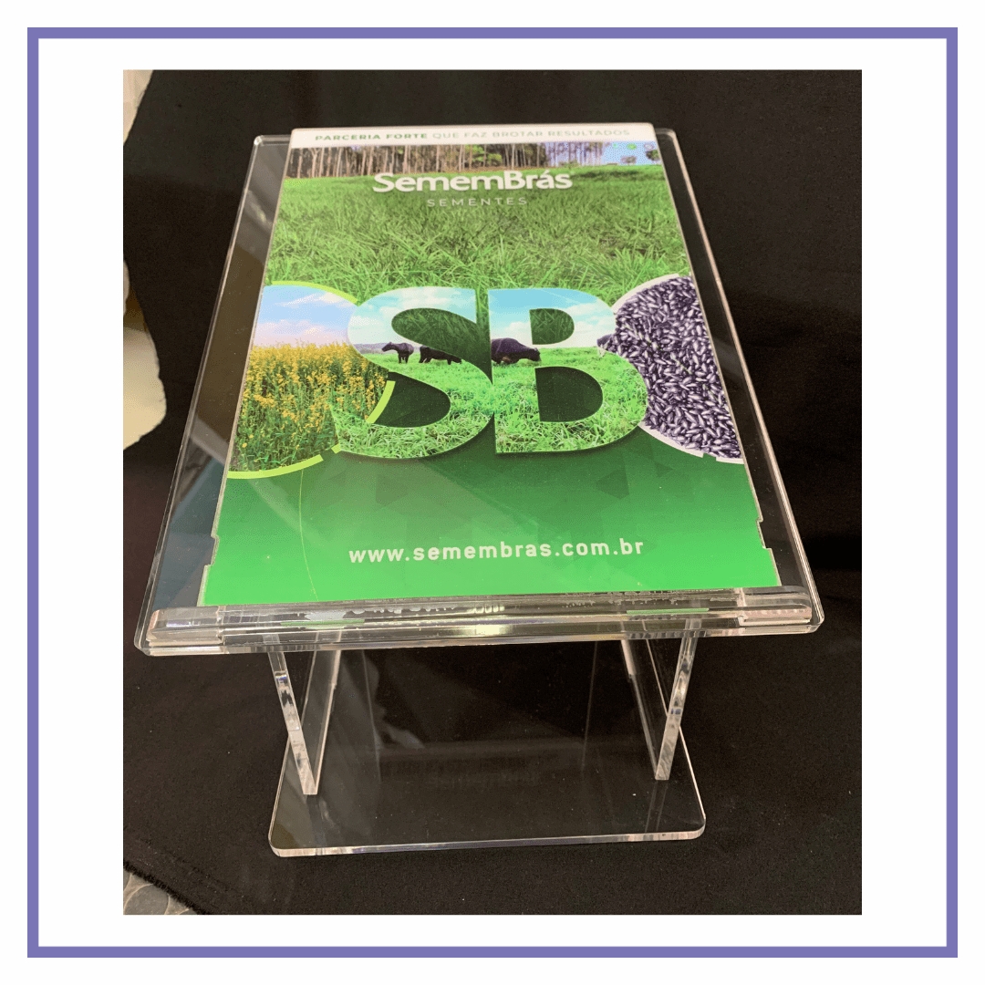 Porta Livro em Acrílico