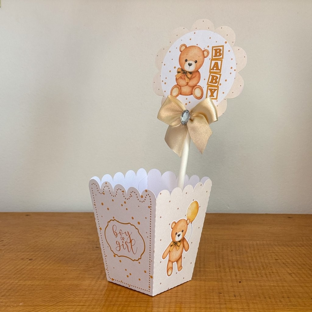 Chá Revelação Ursinho Neutro – Kit Festa Pronta