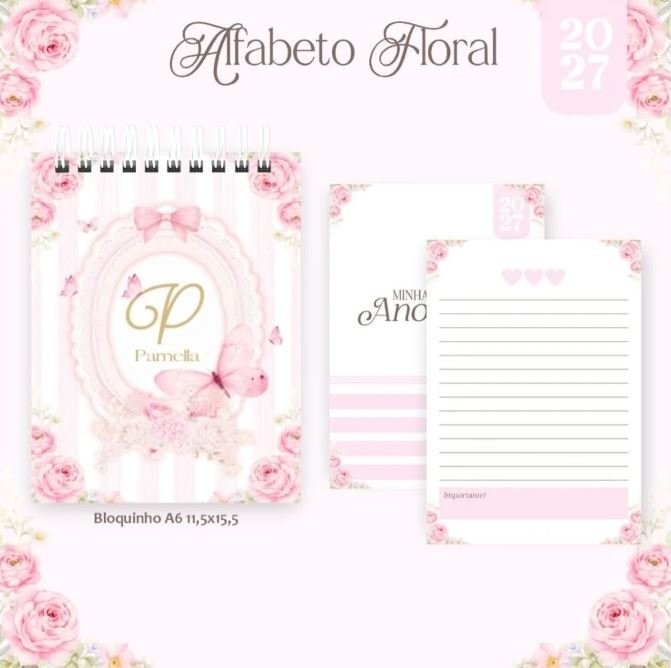 ALFABETO FLORAL – COLEÇÃO BIG 2027 COMPLETO
