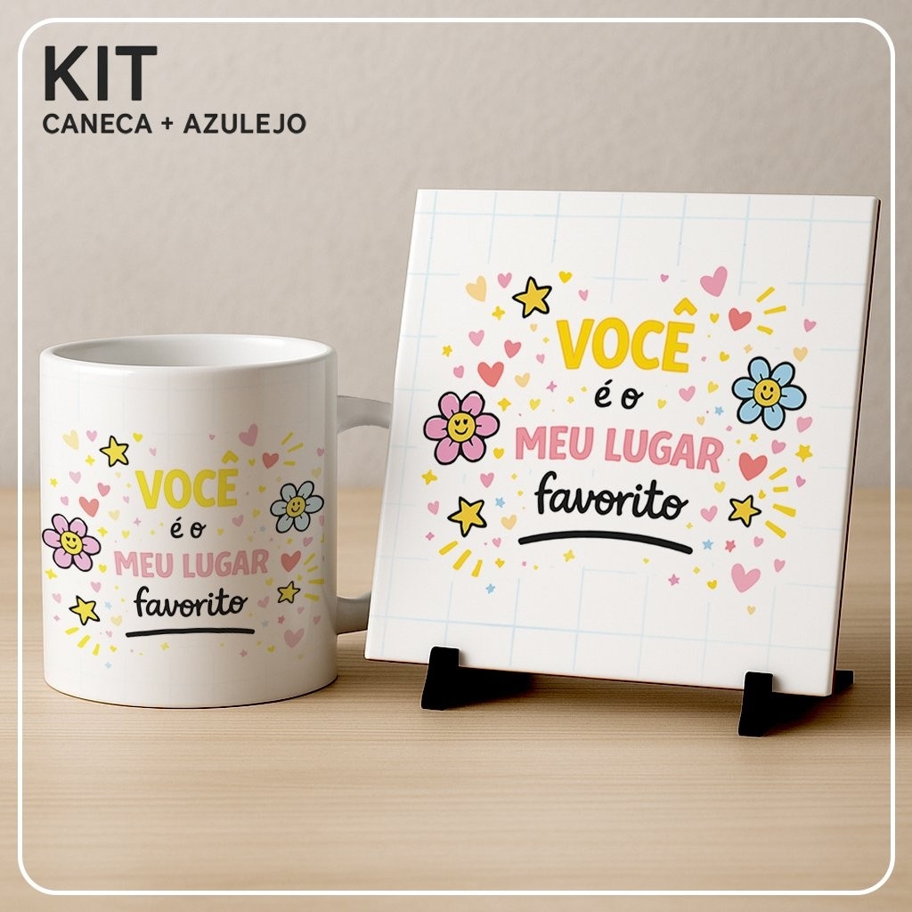 artes para canecas e azulejos Coleção Lindas Frases