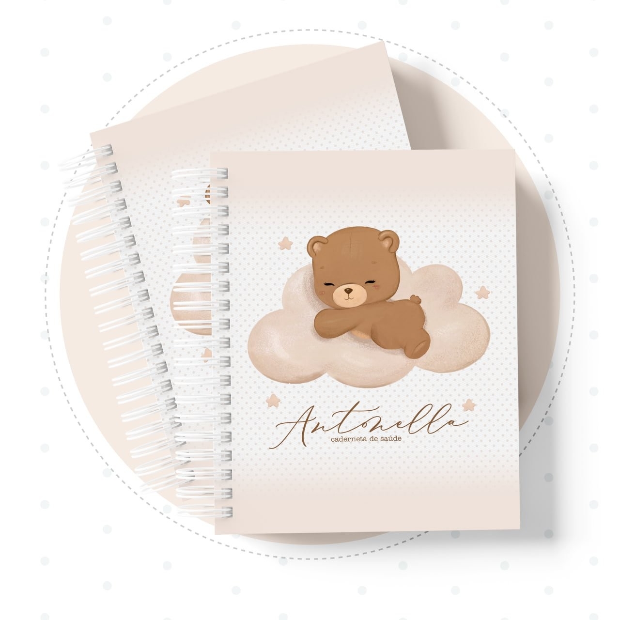 Caderneta com Livros do bebe Ursa Ursinha - Arquivo Digital