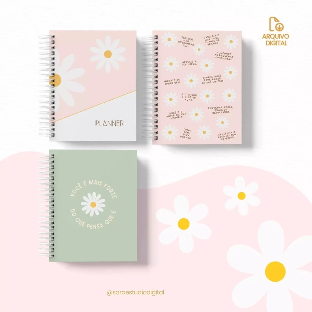 Planner Não Datado – Vertical e Horizontal