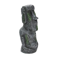 Decora&ccedil;&atilde;o para Aqu&aacute;rio Est&aacute;tua de Pedra da Ilha de P&aacute;scoa-Miau Auau Pets