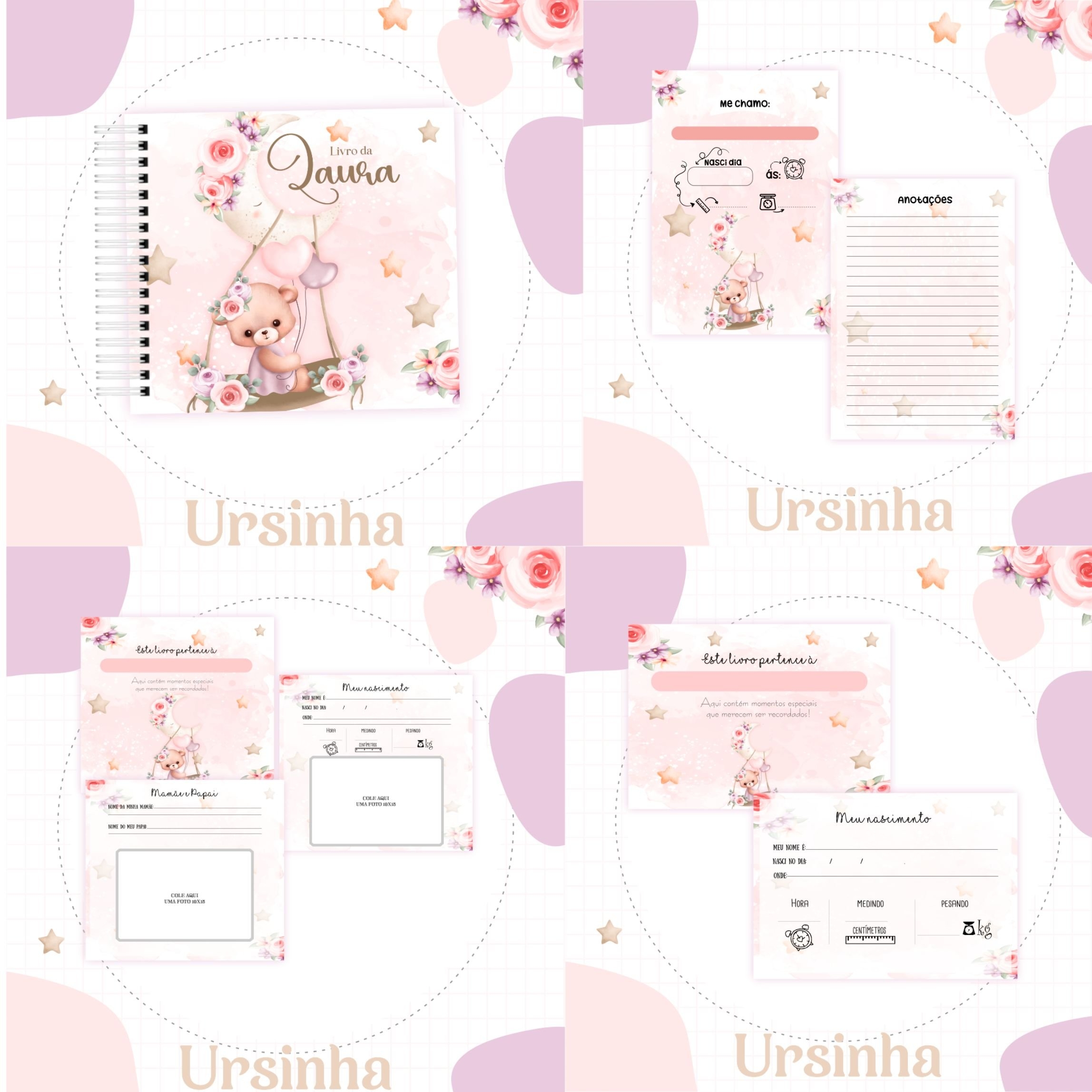 Arquivo Digital Pack Baby Ursinha