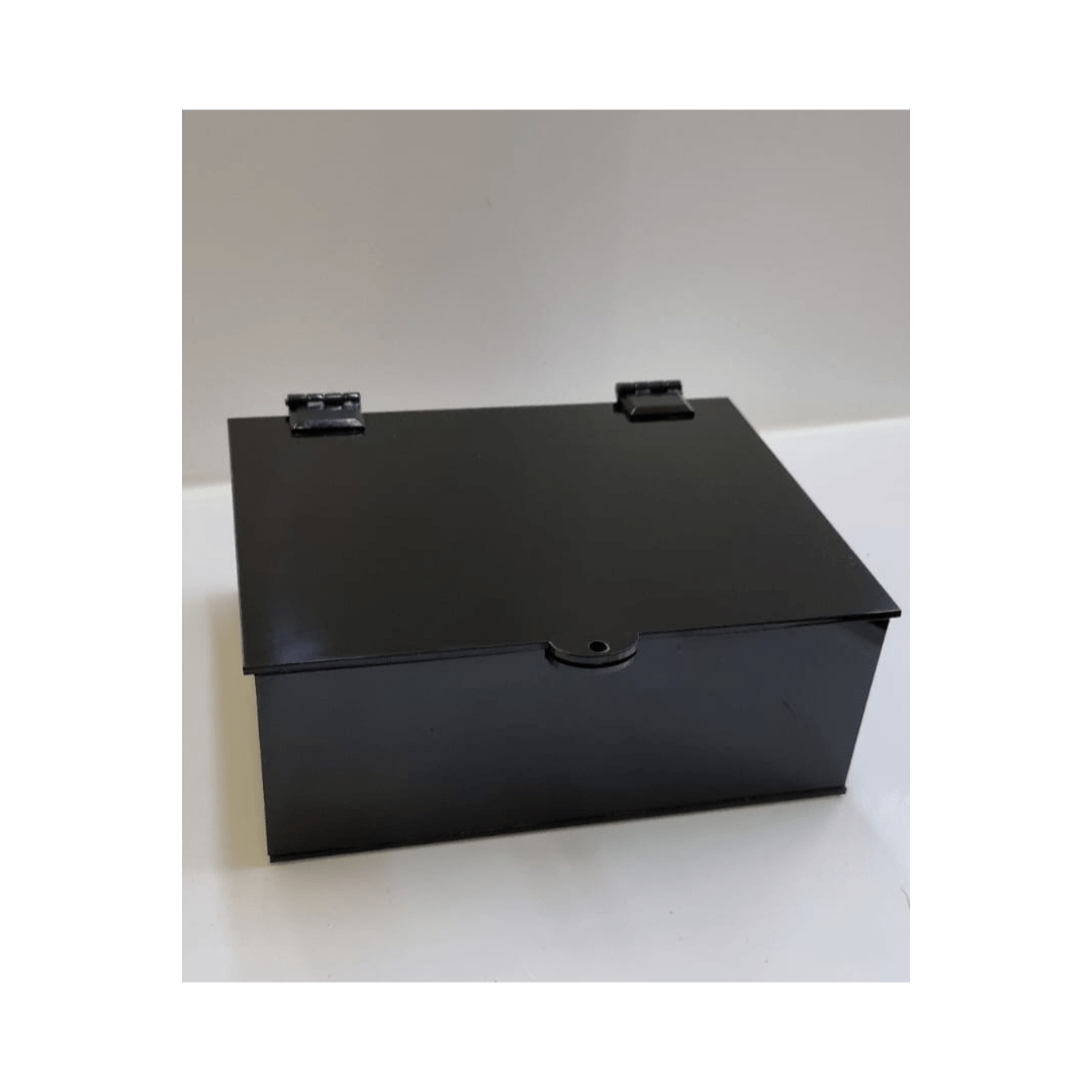 Porta Guardanapo de 16,5 x 16,5 em Acrílico Preto